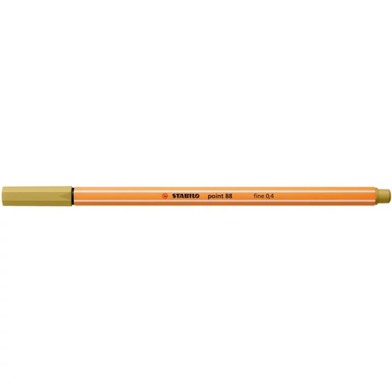 Tűfilc, 0,4 mm, STABILO "Point 88", khaki