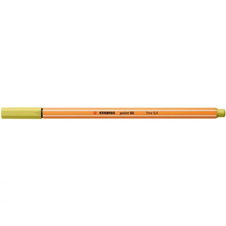 Tűfilc, 0,4 mm, STABILO "Point 88", mustár
