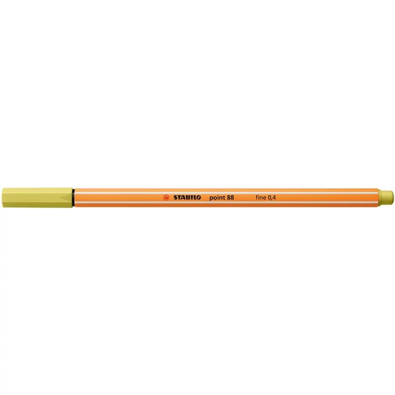 Tűfilc, 0,4 mm, STABILO "Point 88", mustár