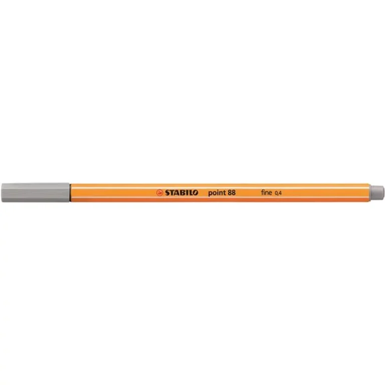 Tűfilc, 0,4 mm, STABILO "Point 88", közép jégszürke