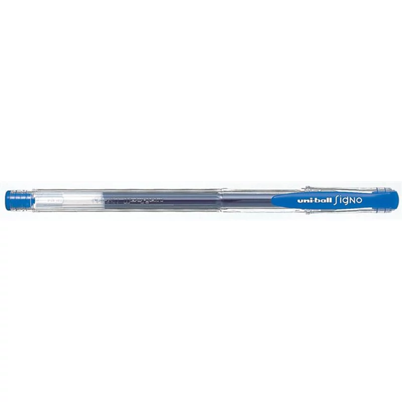 Zseléstoll, 0,3 mm, kupakos, UNI "UM-100 Signo Micro", kék
