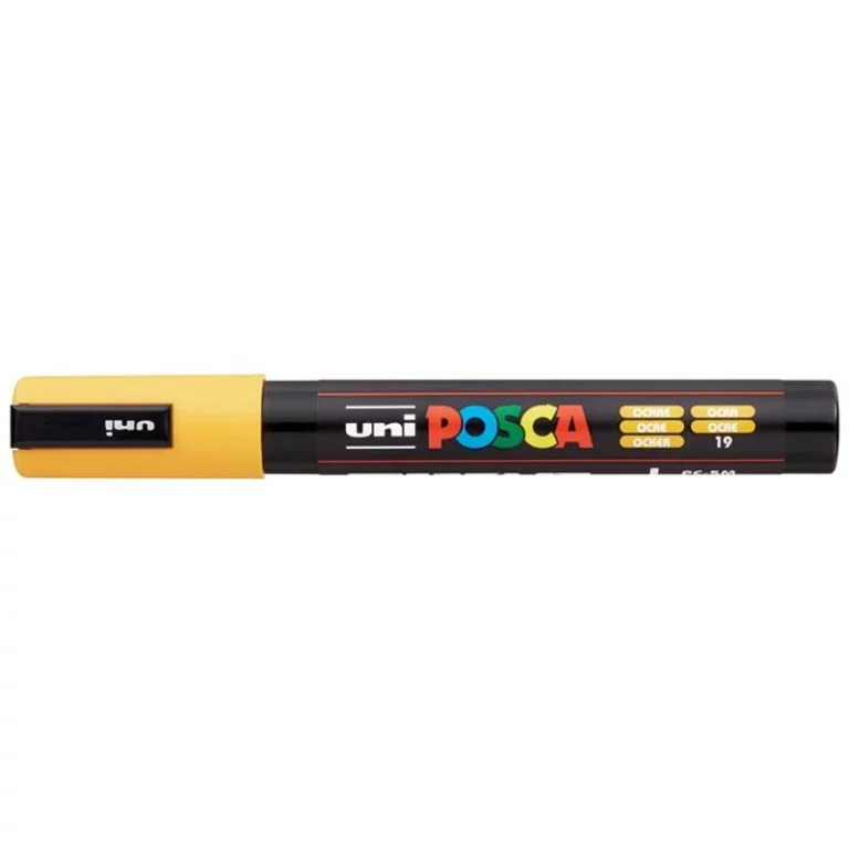Dekormarker, 1,8-2,5 mm, UNI "Posca PC-5M", okker
