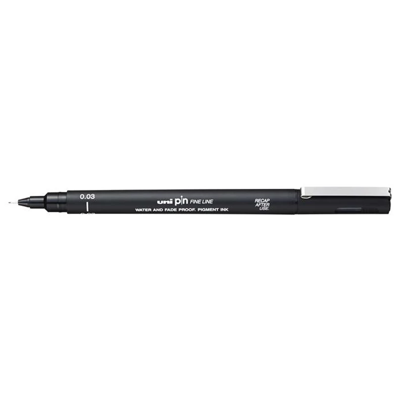 Rajzmarker, 0,03 mm, UNI PIN, fekete,Rajzmarker, 0,03 mm, UNI PIN, fekete