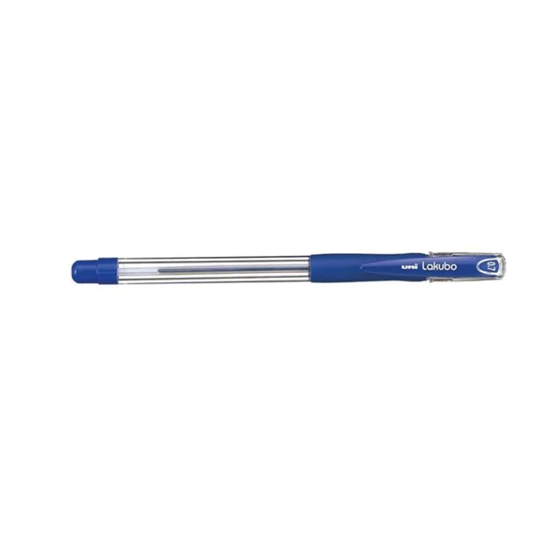 Golyóstoll, 0,3 mm, kupakos, UNI "SG-100 Lakubo", kék