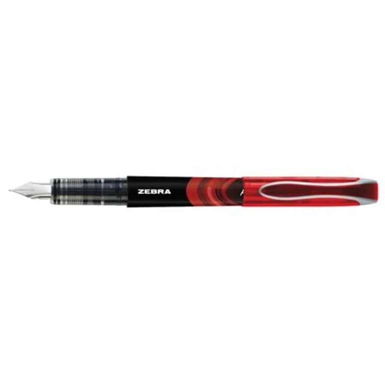 Töltőtoll, 0,6 mm, ZEBRA "Fountain pen", piros