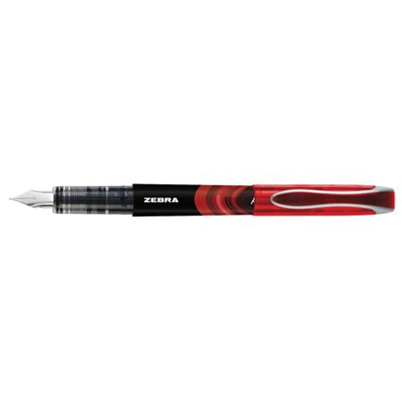 Töltőtoll, 0,6 mm, ZEBRA "Fountain pen", piros