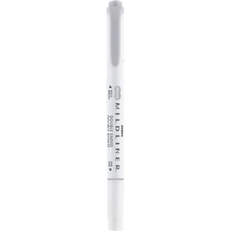 Szövegkiemelő, 1,0 / 3,5 mm, kétvégű ZEBRA "Mildliner Cool & Refined" szürke