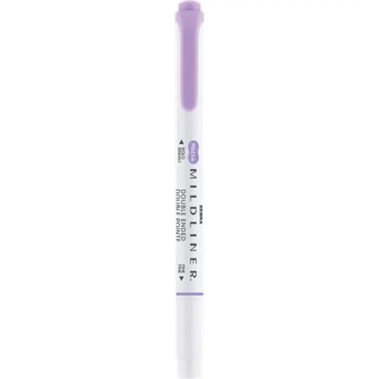 Szövegkiemelő, 1,0 / 3,5 mm, kétvégű ZEBRA "Mildliner Cool & Refined" lila