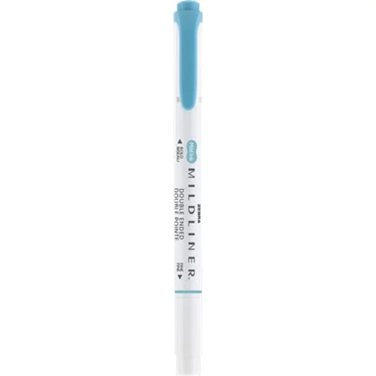 Szövegkiemelő, 1,0 / 3,5 mm, kétvégű, ZEBRA "Mildliner Warm", füstkék