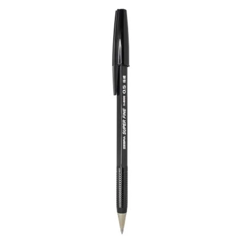 Golyóstoll, 0,21 mm, kupakos, ZEBRA "H-8000" fekete