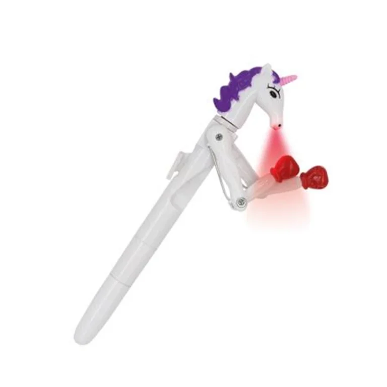 Unikornis golyóstoll, 1 mm, LED fénnyel, WEDO "Lucky Punch", kék