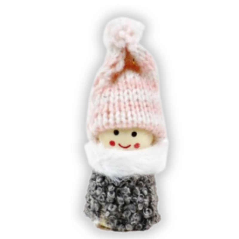 Téli figura – Rózsaszín sapkás – Fiú