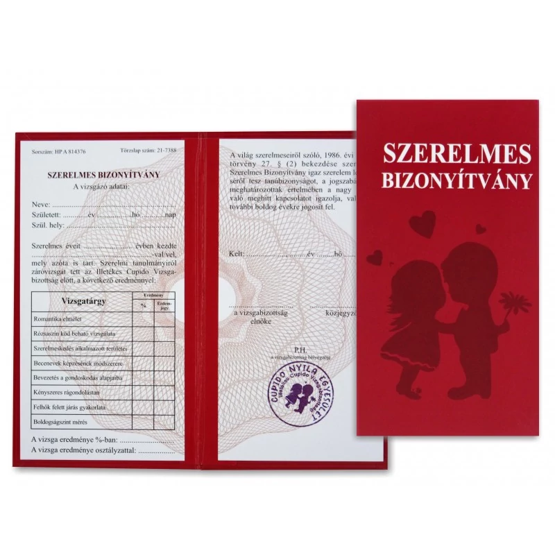 Bizonyítvány - Szerelmes2