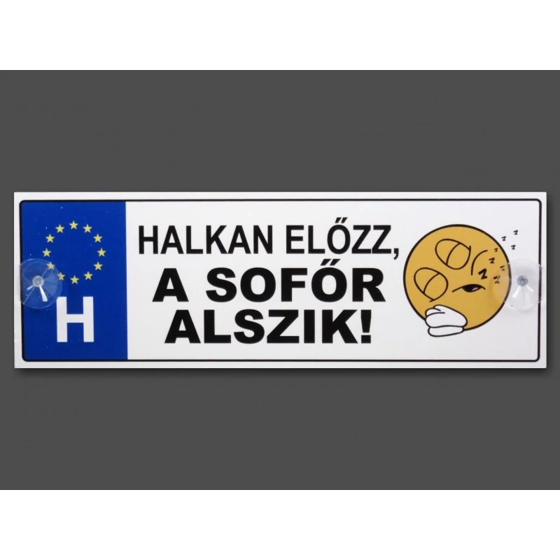 Rendszámtábla - Halkan előzz