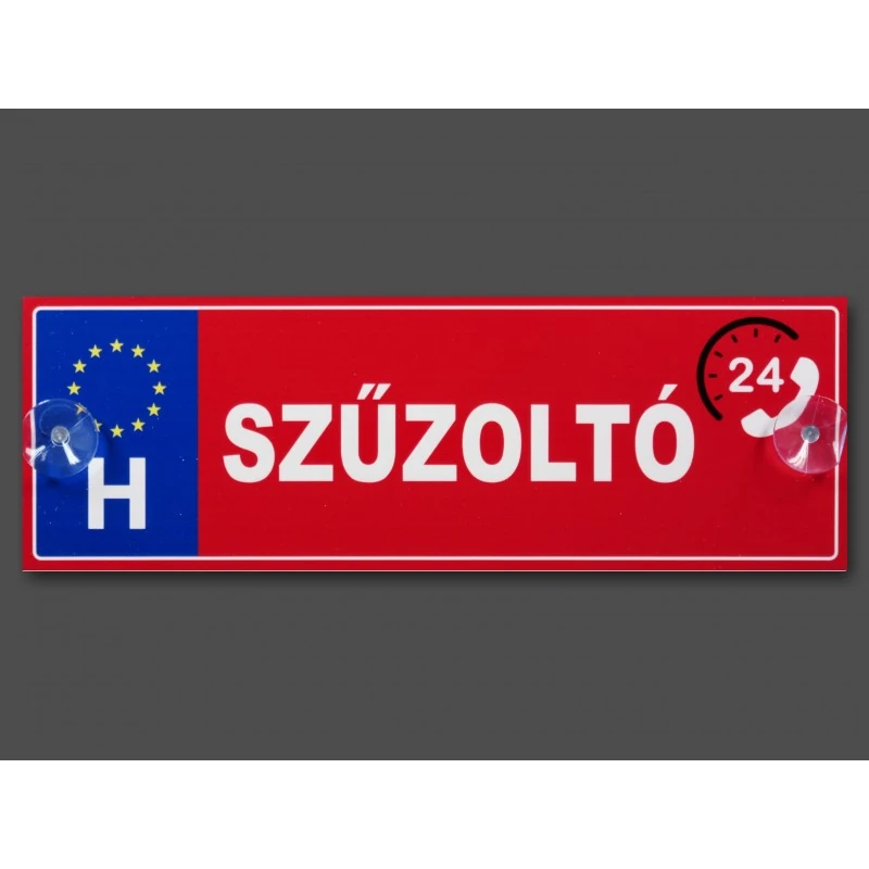Rendszámtábla - Szűzoltó
