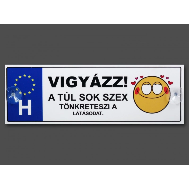 Rendszámtábla - Vigyázz