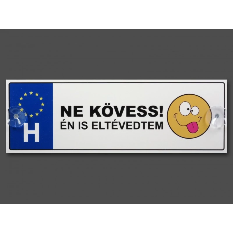 Rendszámtábla - Ne kövess