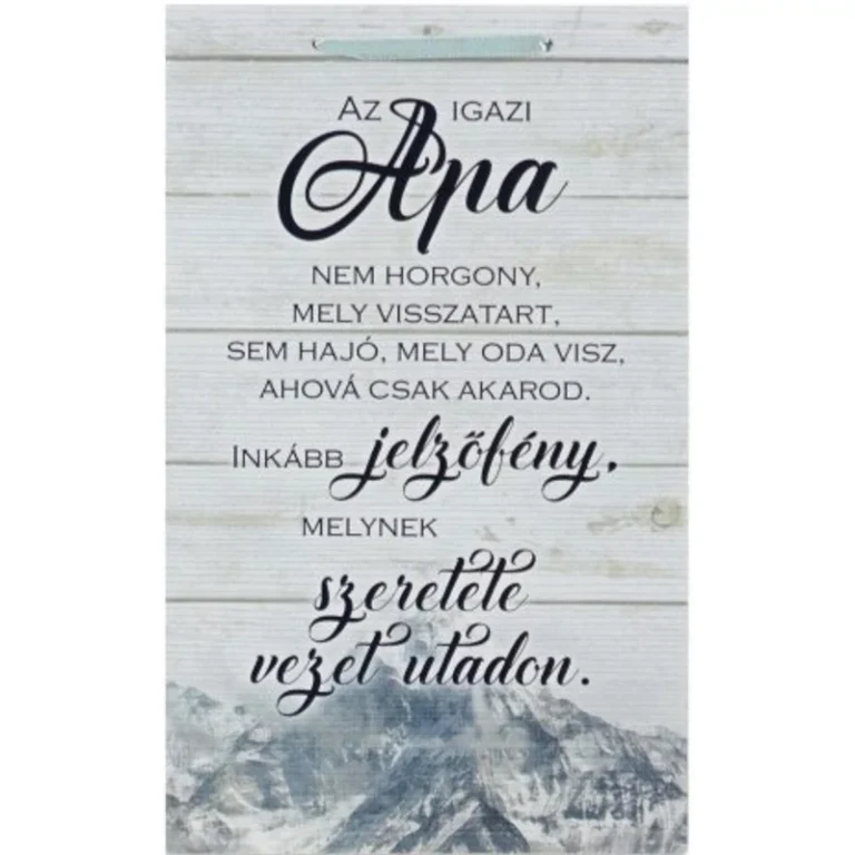 Dísztábla kicsi - Az igazi apa