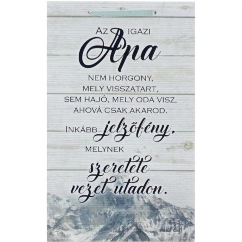 Dísztábla kicsi - Az igazi apa