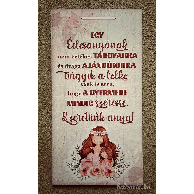 Fa tábla - Egy édesanyának