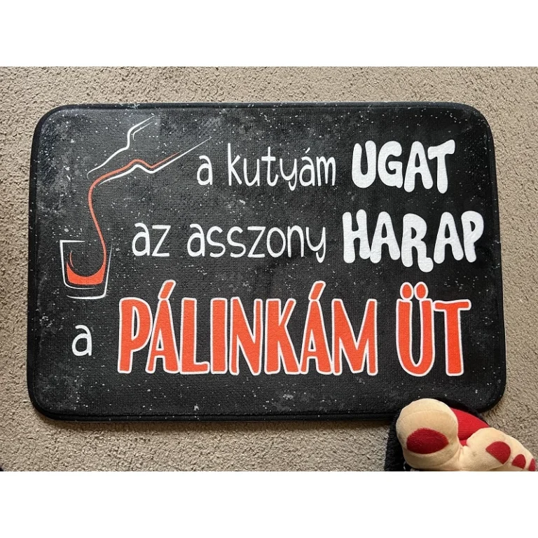 Vicces lábtörlő A kutyám ugat - Vicces ajándék
