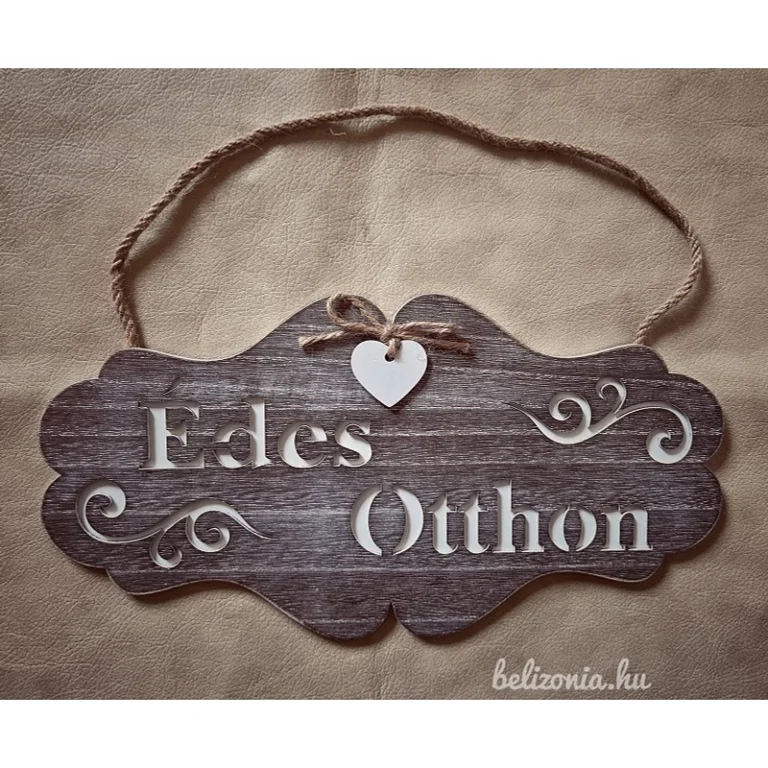 Ajtódísz - Édes Otthon felirattal