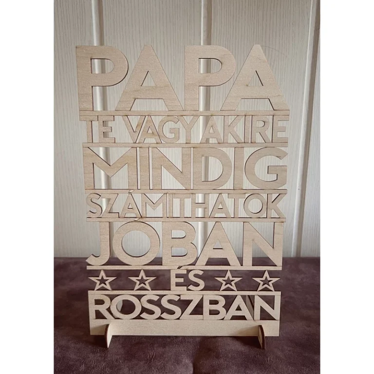 Dekor tábla - Papa te vagy  akire