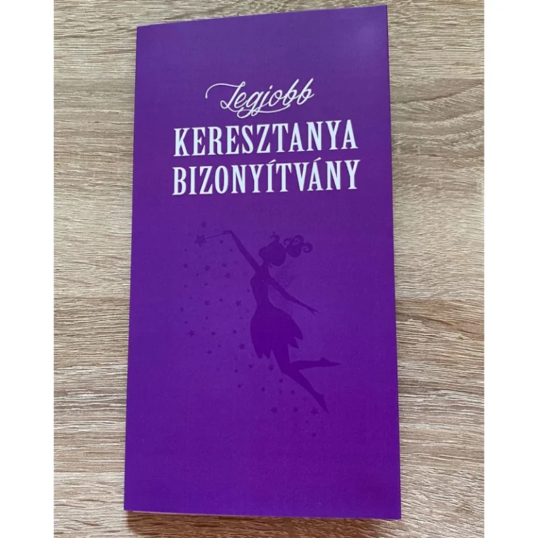 Bizonyítvány - Legjobb keresztany