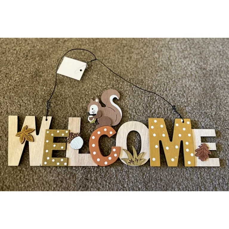Ajtódísz - Welcome felirattal