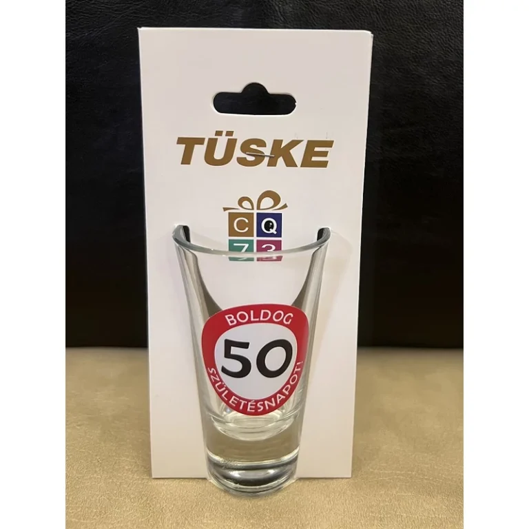 Évszámos  pohár - Boldog Születésnapot 50 éves