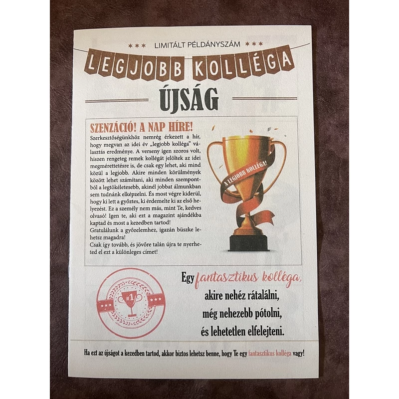 Újság - Legjobb Kolléga újság