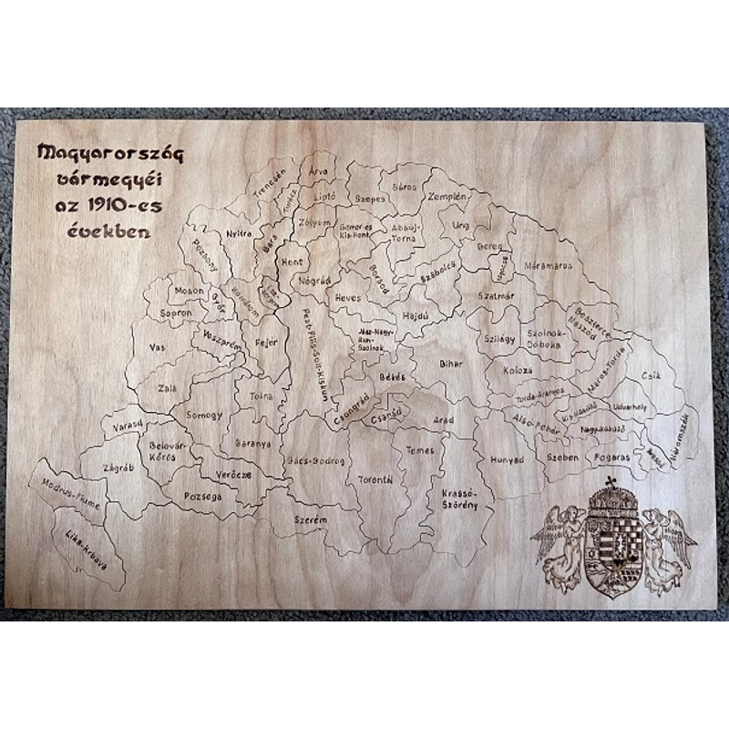 Puzzle - Magyarország vármegyéi 1910