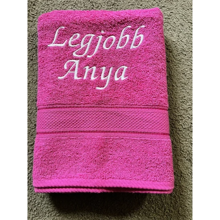 Törölköző - Legjobb Anya pink színű