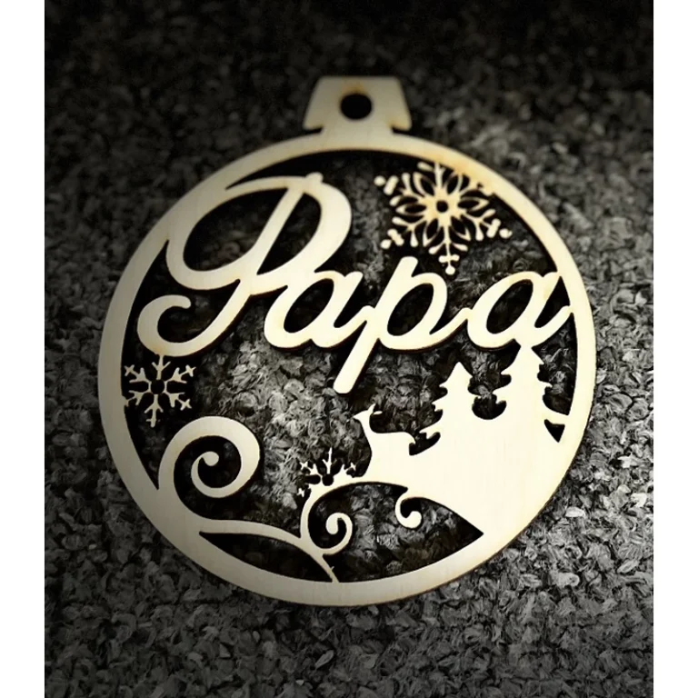 Karácsonyi Díszgömb - Papa