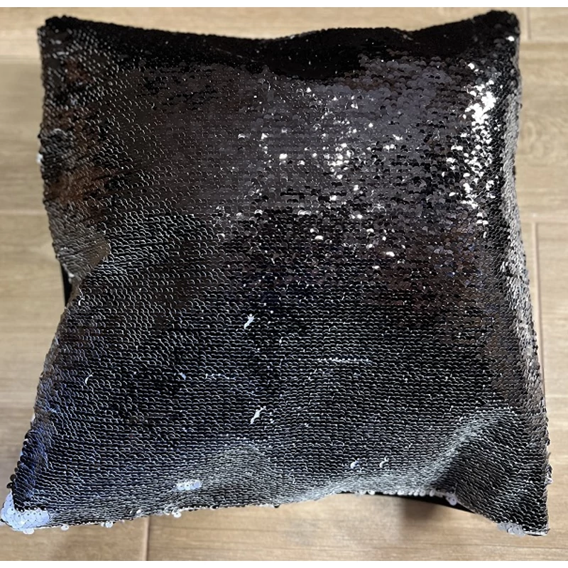 Flitteres párna fekete - Köszönöm,hogy vagy nekem.