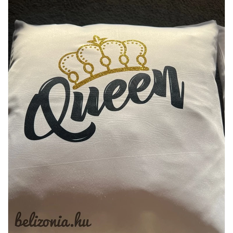 Queen feliratú párna  - Szerelmes ajándék