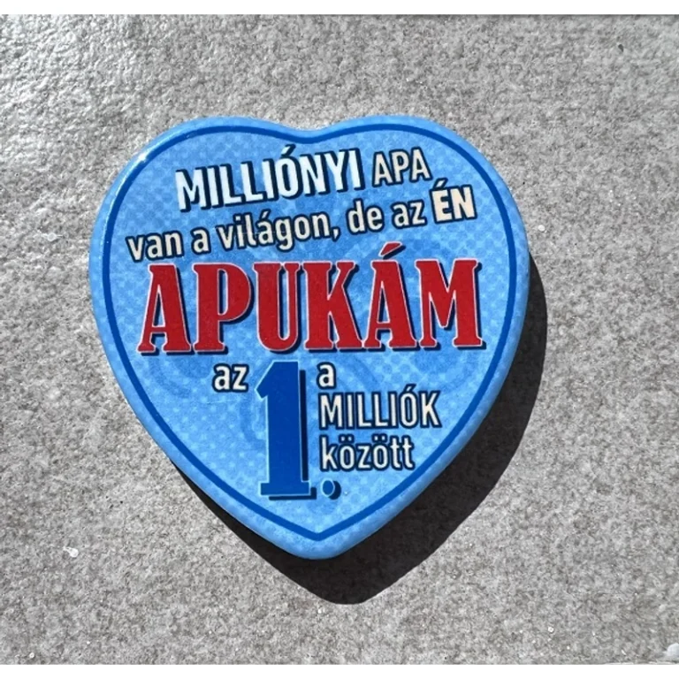 Kerámia hűtőmágnes  - Apukám