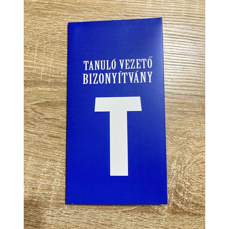 Bizonyítvány - Tanuló vezető