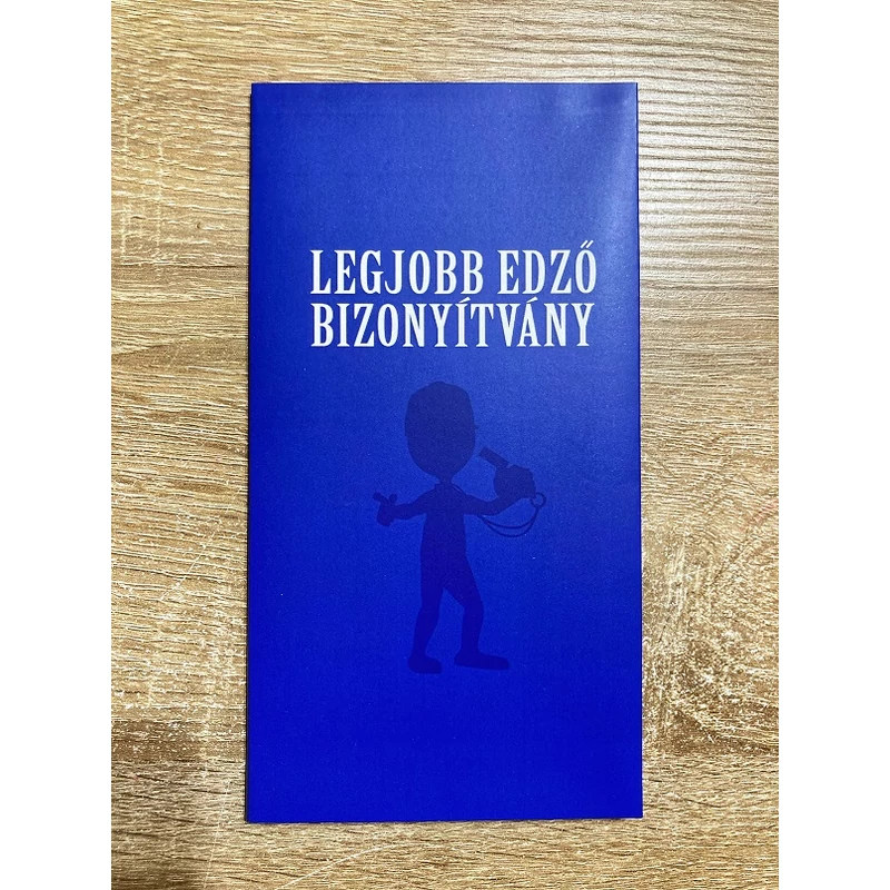 Bizonyítvány - Legjobb edző