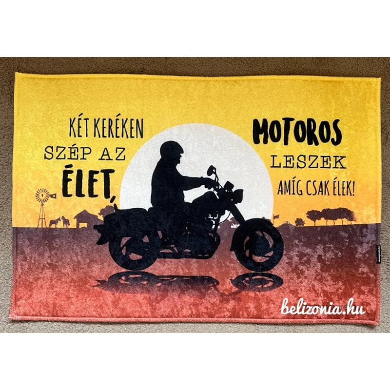 Lábtörlő - Két keréken szép az élet