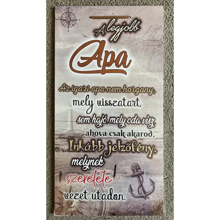Dísztábla -A legjobb apa