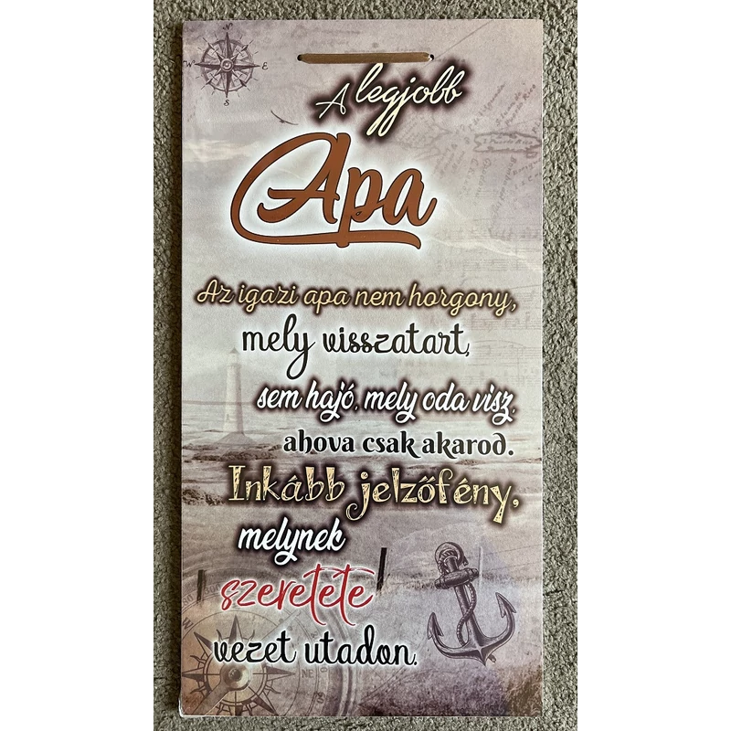 Dísztábla -A legjobb apa