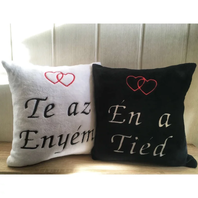 Hímzett páros párna - Én a Tiéd