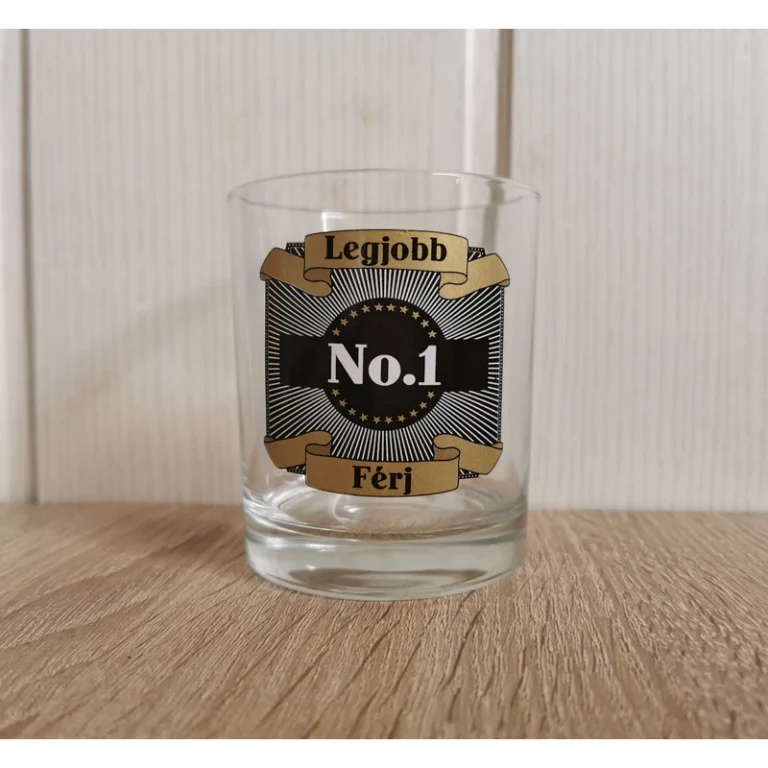 Whiskey pohár- Legjobb férj