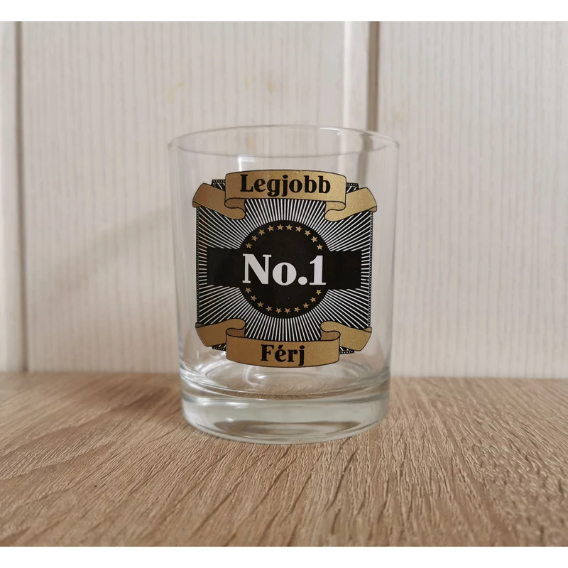 Whiskey pohár- Legjobb férj
