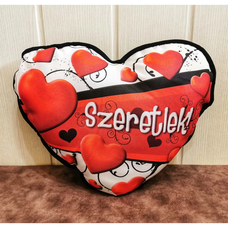 Nagy szív párna - Szeretlek