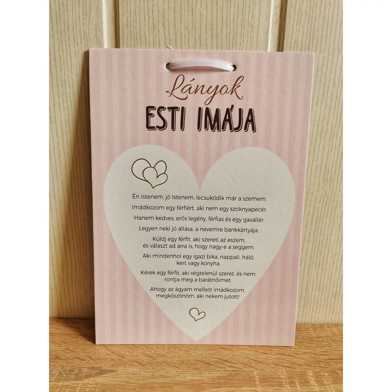 Lányok esti imája - Vicces ajándék