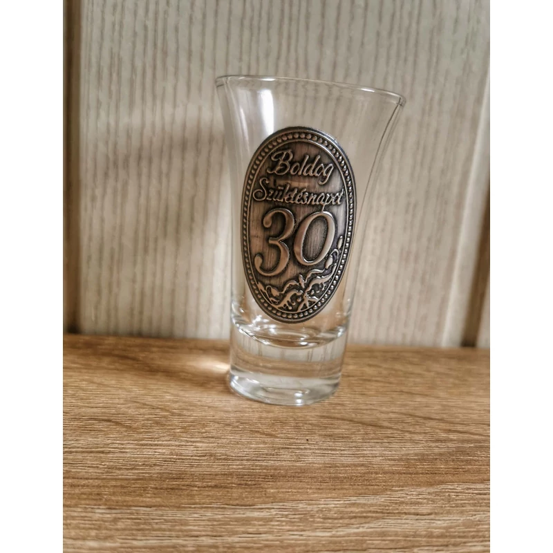 Óncímkés  pohár- Születésnap 30éves