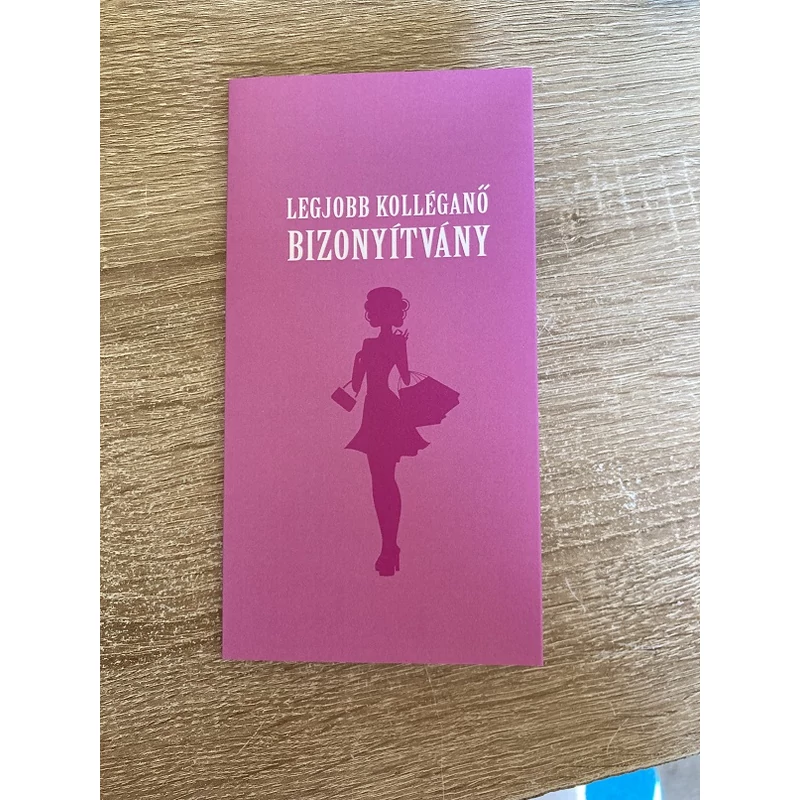 Bizonyítvány - Legjobb  Kolléganő 2
