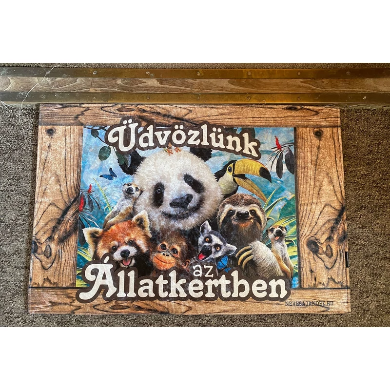 Lábtörlő - Üdvözlünk az Állatkertben!